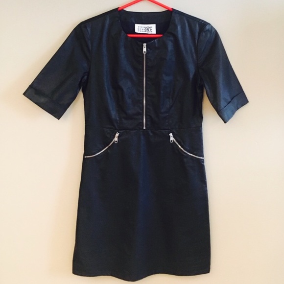 Maison Margiela Coated Cotton Pullover Style Dress - Picture 3 of 4